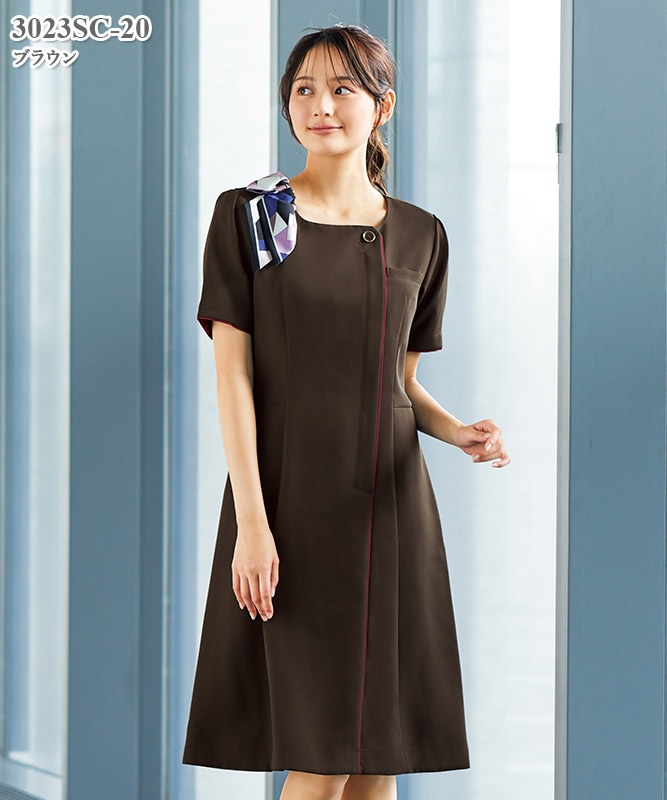 ワンピース半袖[フォーク製品] 3023SC｜THS-白衣通販・販売