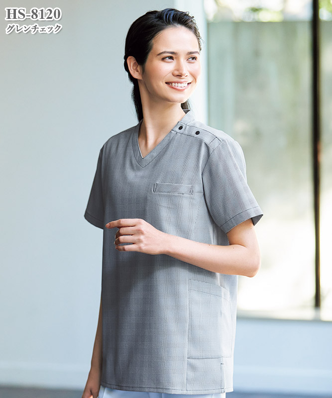 男女兼用スクラブ半袖[オンワード製品] HS-8120｜THS-白衣通販・販売