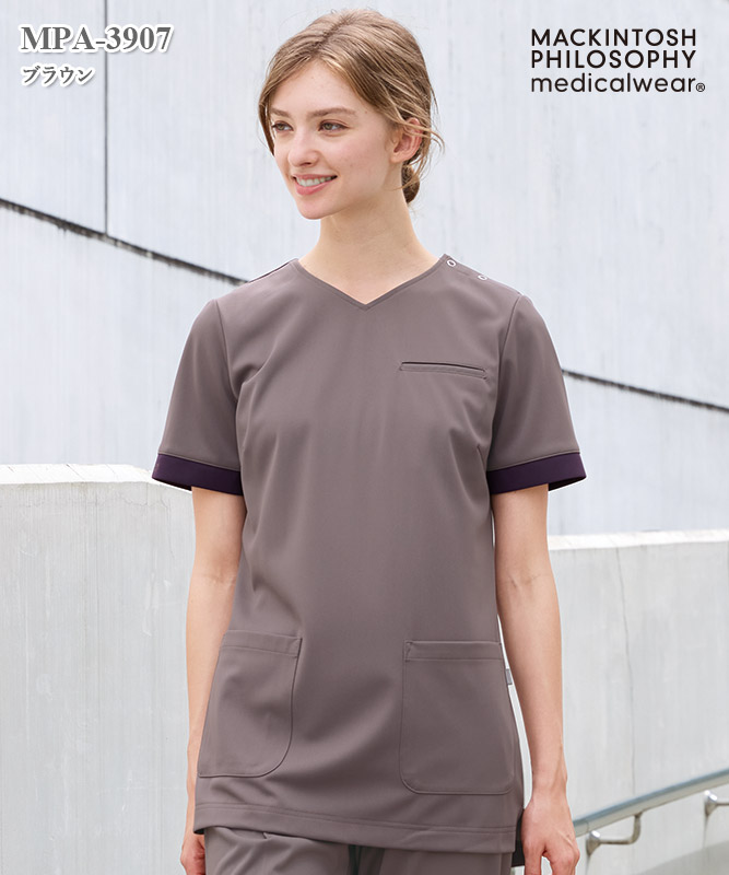 マッキントッシュ フィロソフィーレディススクラブ半袖[ナガイレーベン