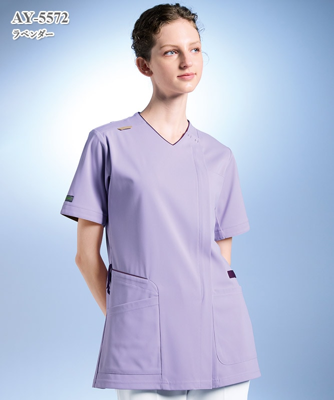 男女兼用スクラブ半袖[ナガイレーベン製品] AY-5572｜THS-白衣通販・販売