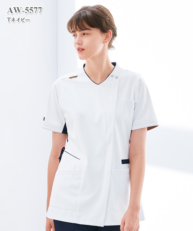 男女兼用スクラブ半袖[ナガイレーベン製品] AW-5577｜THS-白衣通販・販売