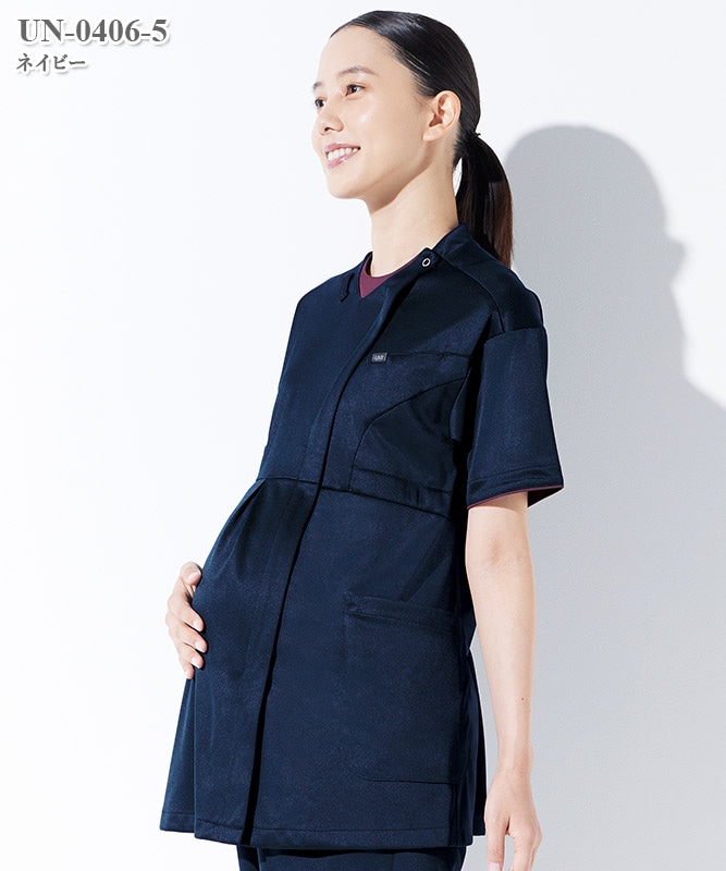 レディスマタニティスクラブ半袖[チトセ製品] UN-0406｜THS-白衣通販・販売