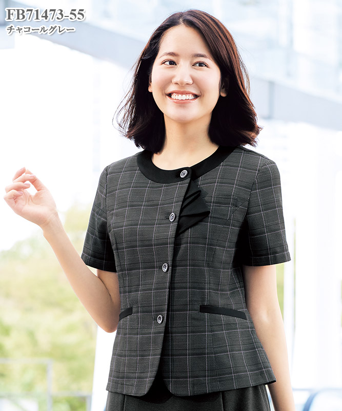 KINNEY】GRACE TOP プルオーバー五分袖ブラウス