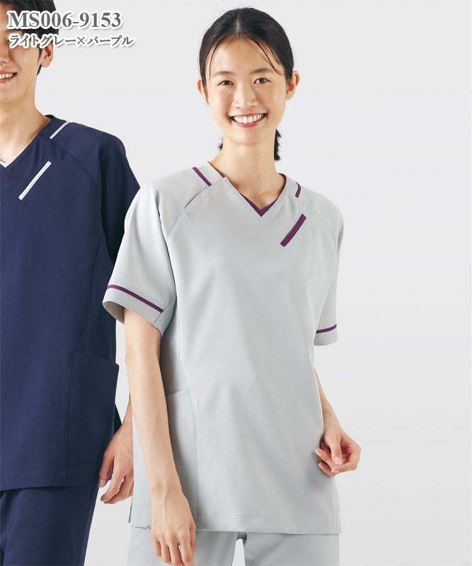 男女兼用スクラブ半袖[住商モンブラン製品] MS006-3483～9153｜THS