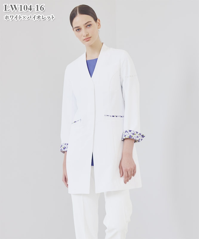 ローラ アシュレイ レディス白衣ドクターコート長袖[住商モンブラン