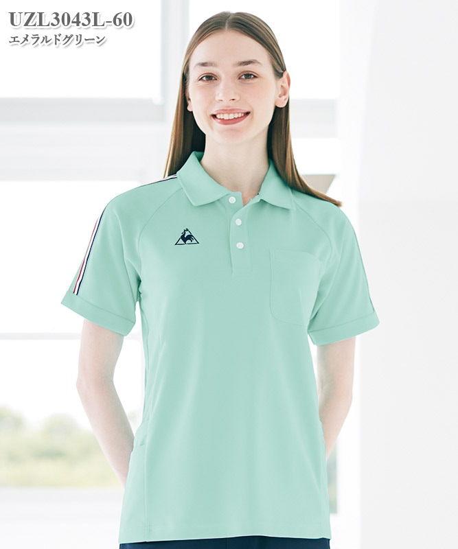 ルコックスポルティフ男女兼用ニットシャツ半袖[明石S.U.C.製品