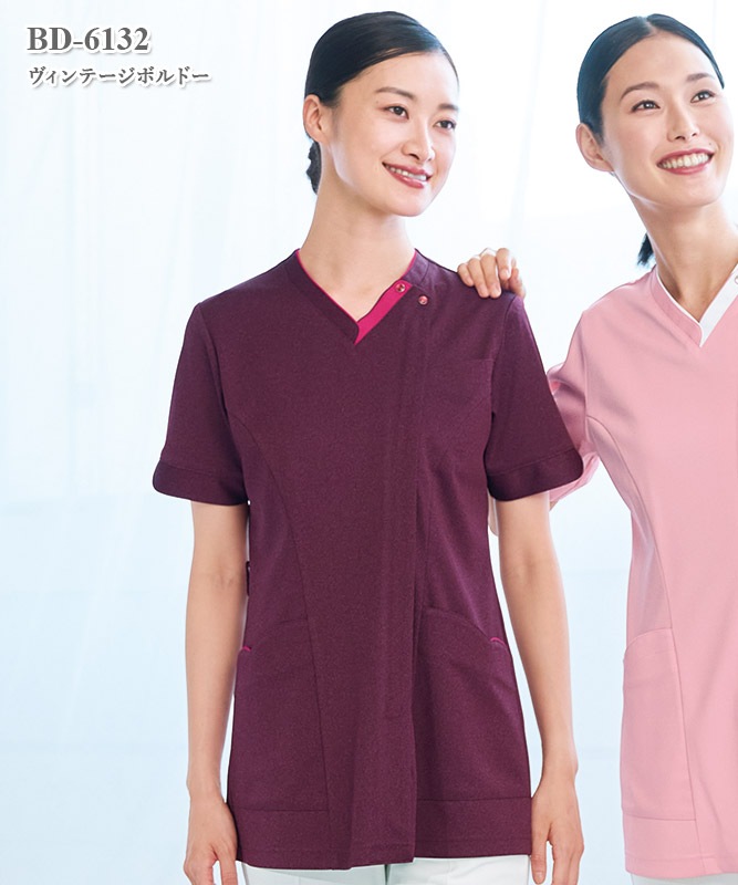 女子スクラブ半袖[ナガイレーベン製品] BD-6132｜THS-白衣通販・販売