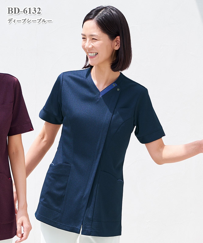 女子スクラブ半袖[ナガイレーベン製品] BD-6132｜THS-白衣通販・販売