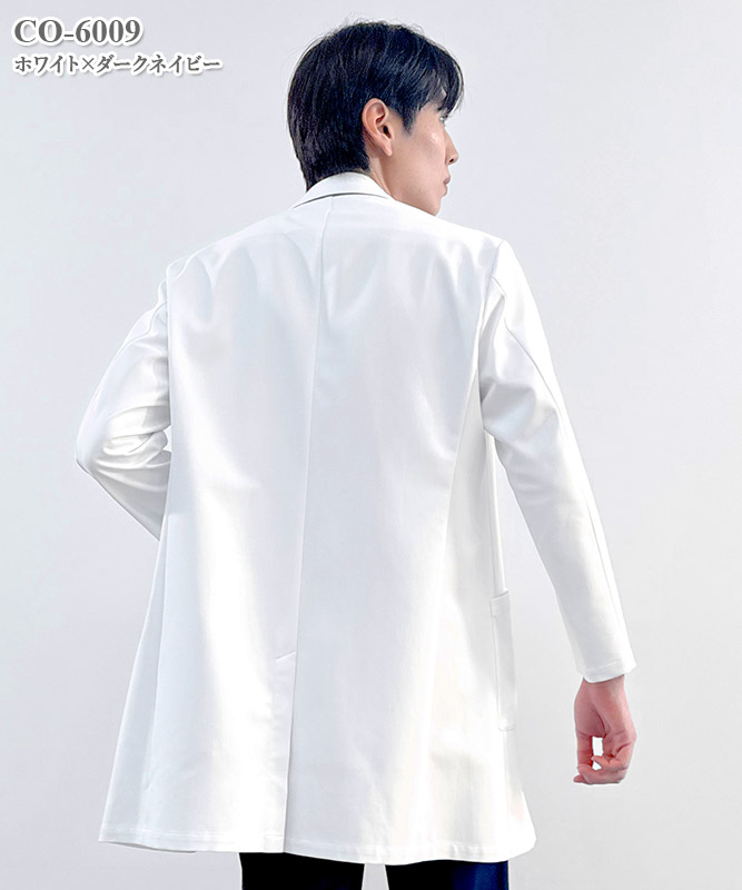 メンズ白衣ショートドクターコート長袖[オンワード製品] CO-6009｜THS