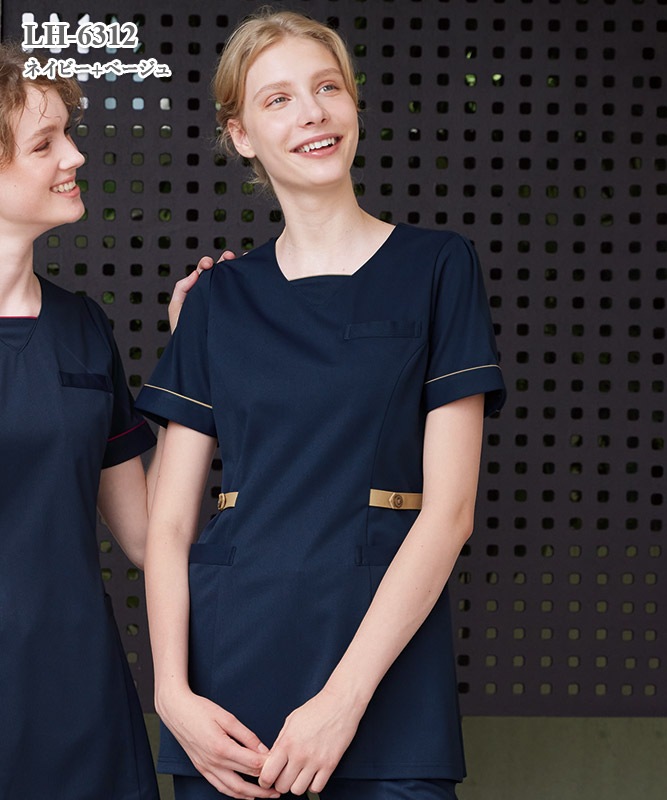 女子チュニック半袖[ナガイレーベン製品] LH-6312｜THS-白衣通販・販売