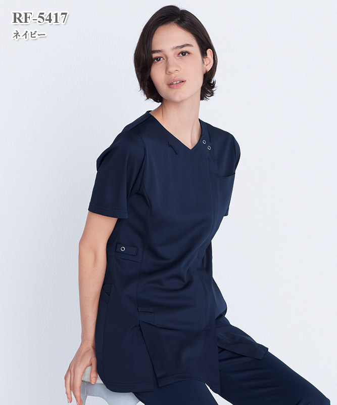 女子スクラブ半袖[ナガイレーベン製品] RF-5417｜THS-白衣通販・販売