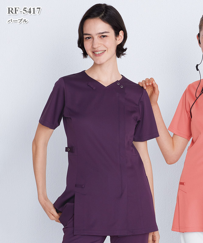 女子スクラブ半袖[ナガイレーベン製品] RF-5417｜THS-白衣通販・販売