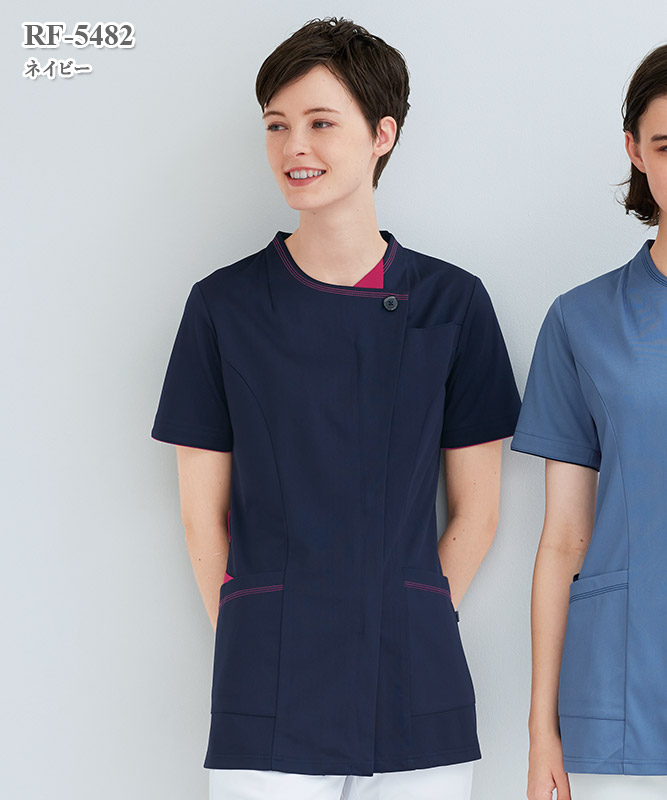 女子スクラブ半袖[ナガイレーベン製品] RF-5482｜THS-白衣通販・販売