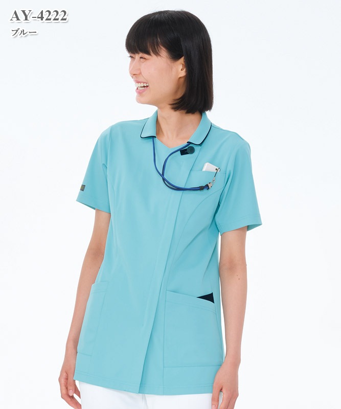 女子チュニック半袖[ナガイレーベン製品] AY-4222｜THS-白衣通販・販売