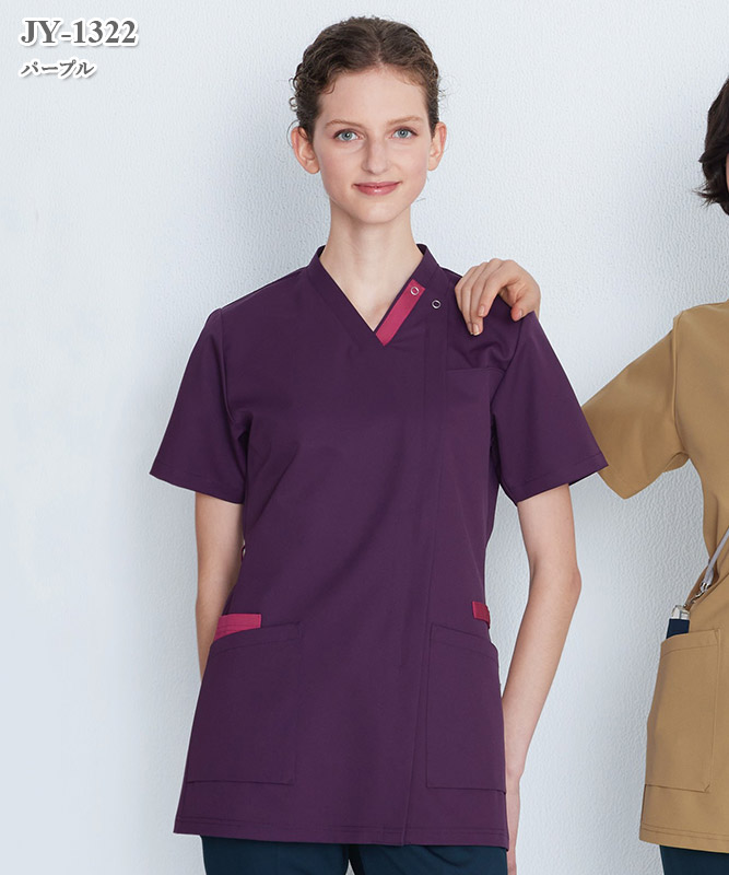 男女兼用スクラブ半袖[ナガイレーベン製品] JY-1322｜THS-白衣通販・販売