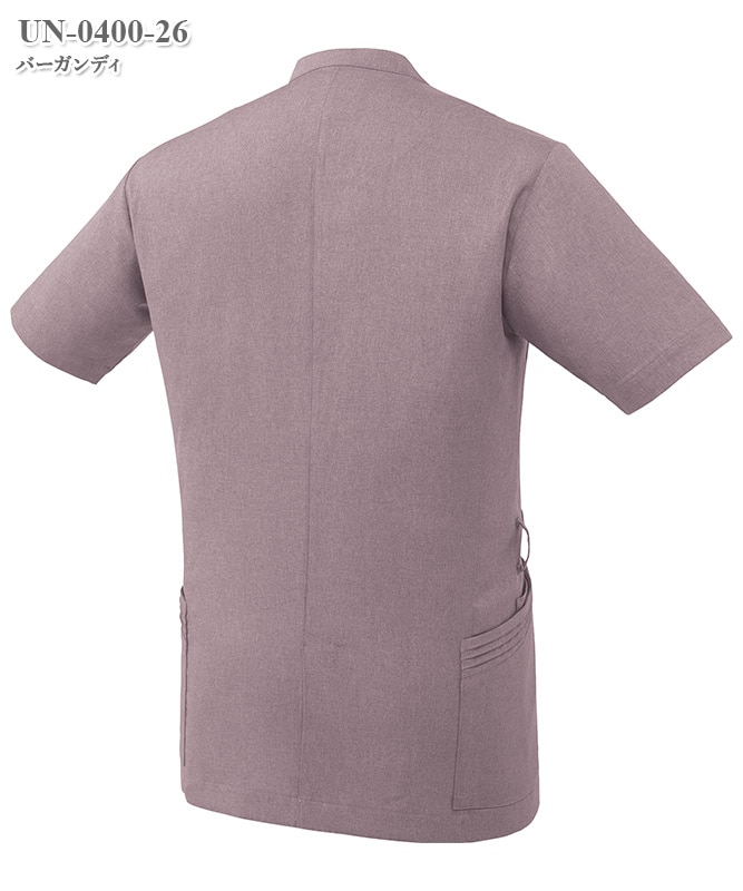 男女兼用ファスナースクラブ半袖[チトセ製品] UN-0400｜THS-白衣