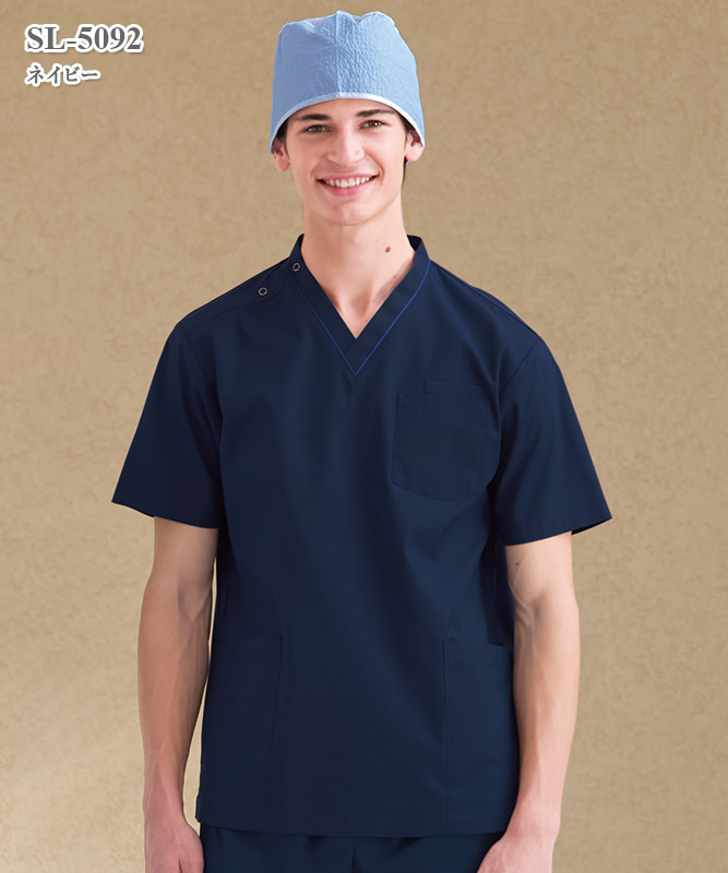 男女兼用スクラブ半袖[ナガイレーベン製品] SL-5092｜THS-白衣通販・販売