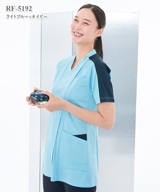 女子スクラブ半袖[ナガイレーベン製品] RF-5192｜THS-白衣通販・販売