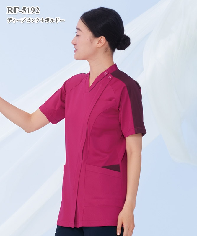 女子スクラブ半袖[ナガイレーベン製品] RF-5192｜THS-白衣通販・販売