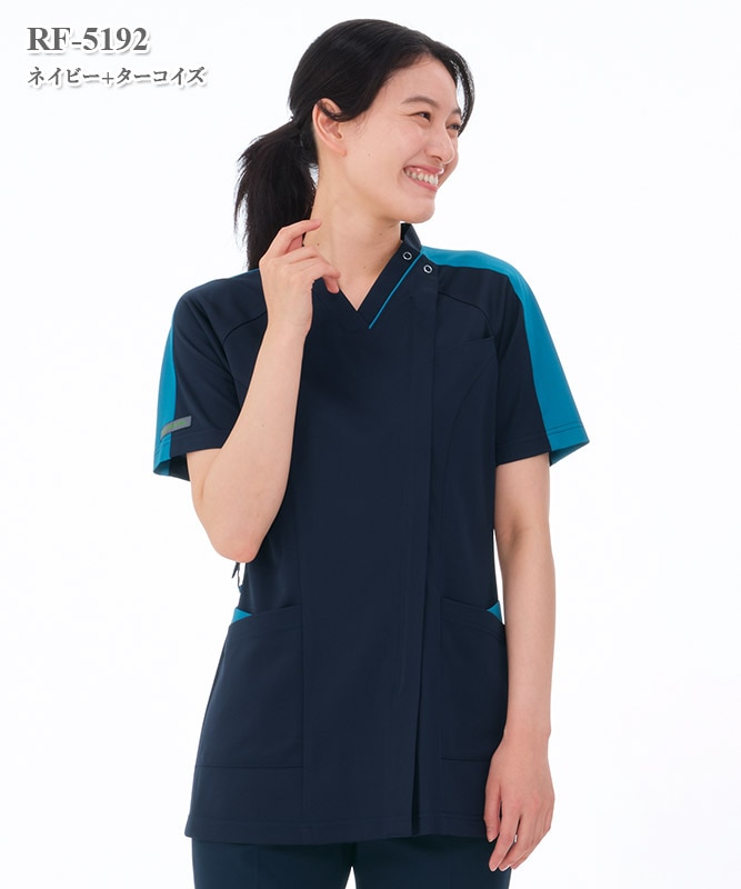 女子スクラブ半袖[ナガイレーベン製品] RF-5192｜THS-白衣通販・販売