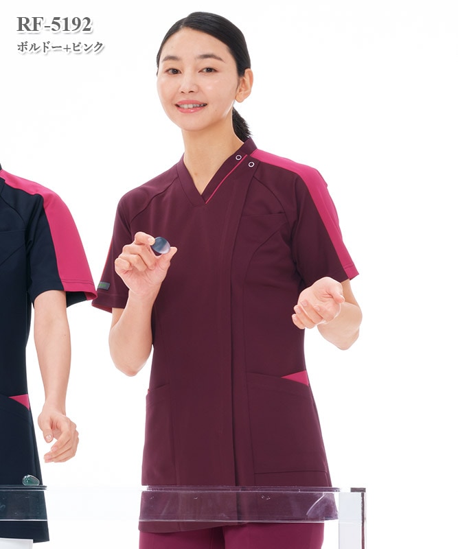 女子スクラブ半袖[ナガイレーベン製品] RF-5192｜THS-白衣通販・販売