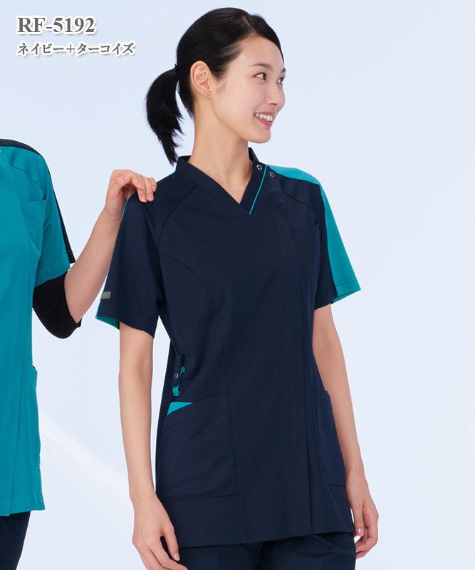 女子スクラブ半袖[ナガイレーベン製品] RF-5192｜THS-白衣通販・販売