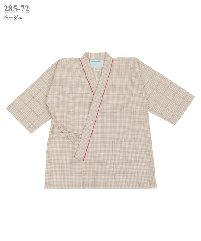 患者衣甚平型上衣[KAZEN製品] 285｜THS-白衣通販・販売
