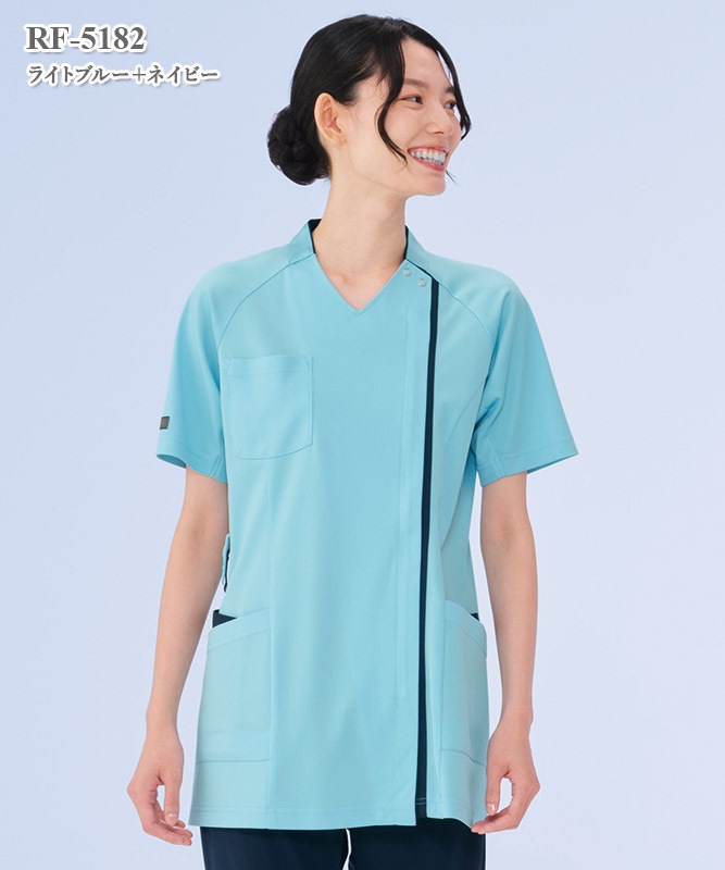 女子スクラブ半袖[ナガイレーベン製品] RF-5182｜THS-白衣通販・販売