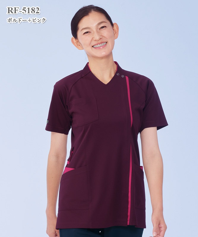 女子スクラブ半袖[ナガイレーベン製品] RF-5182｜THS-白衣通販・販売