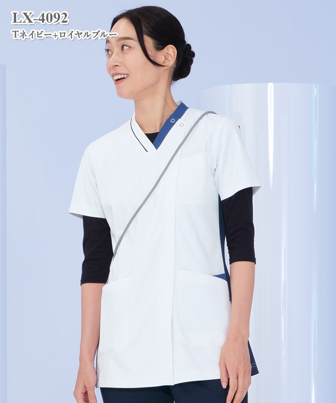 男女兼用スクラブ半袖[ナガイレーベン製品] LX-4092｜THS-白衣通販・販売