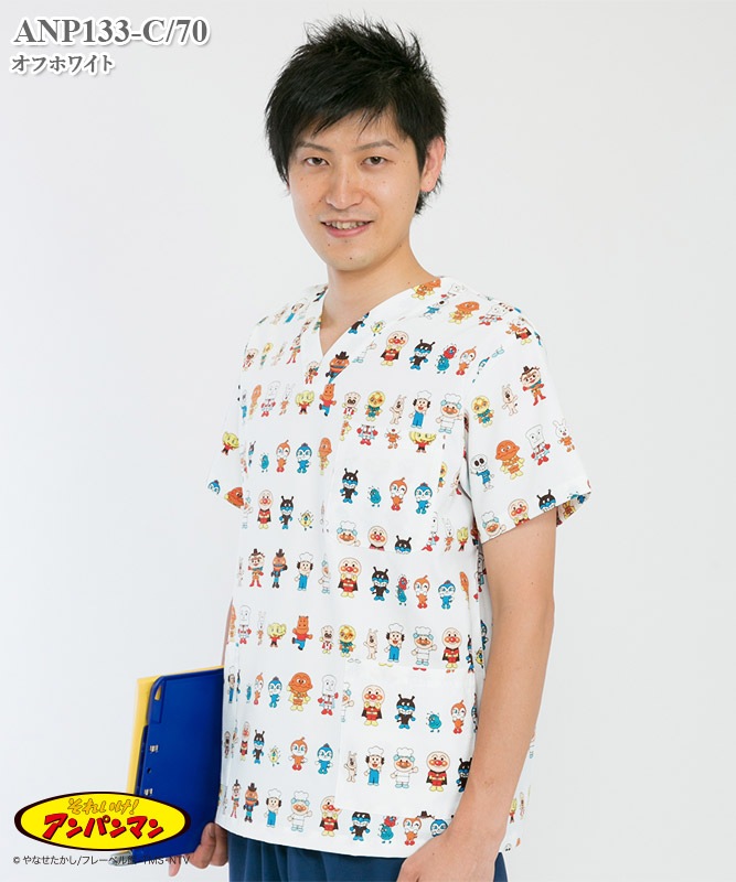 アンパンマン男女兼用スクラブ半袖[KAZEN製品] ANP133-C-70｜THS