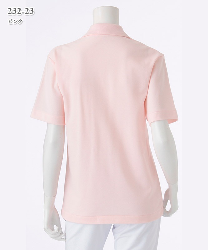 男女兼用ポロシャツ半袖[KAZEN製品] 232-2｜THS-白衣通販・販売