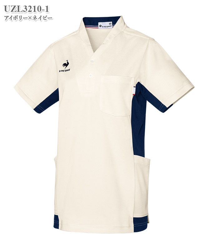 ルコックスポルティフユニセックスニットシャツ半袖[明石S.U.C.製品