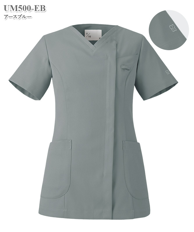 ukaスクラブスタディ レディススクラブ半袖[住商モンブラン製品] UM500