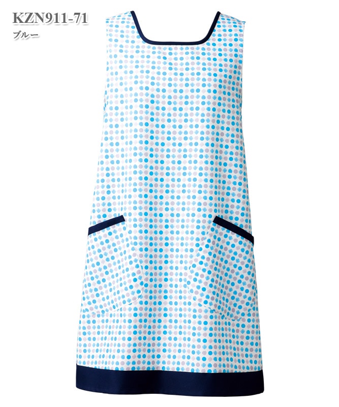 ドットカバーエプロン[KAZEN製品] KZN911｜THS-白衣通販・販売