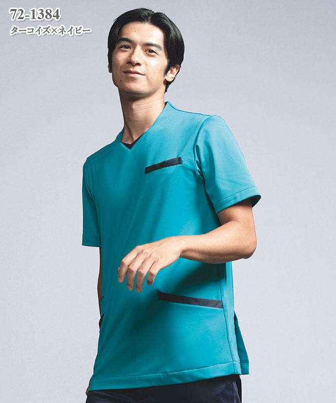 男女兼用スクラブ半袖[住商モンブラン製品] 72-1374～1388｜THS-白衣