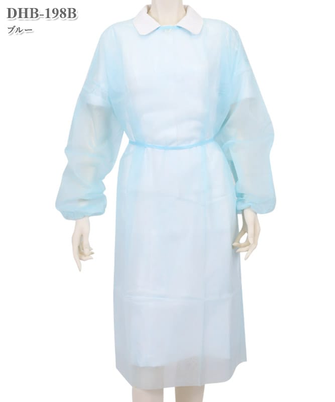 アイソレーションガウン(袖口ゴムタイプ)(100枚入・返品不可商品