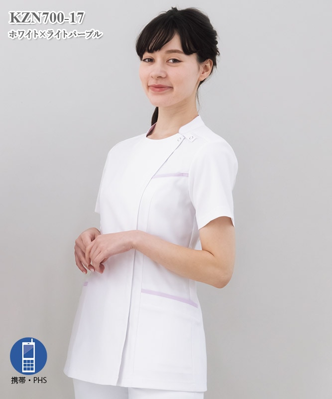 レディスジャケット半袖[KAZEN製品] KZN700｜THS-白衣通販・販売