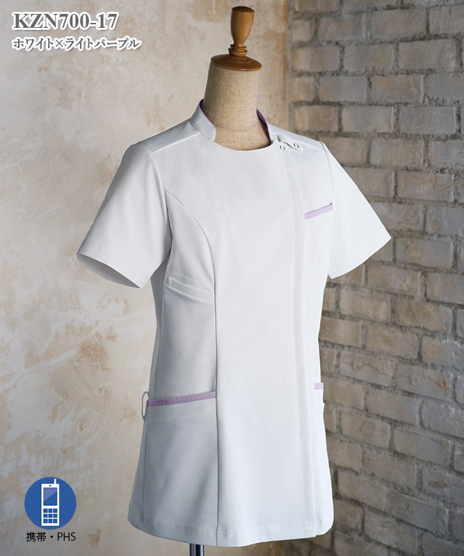 レディスジャケット半袖[KAZEN製品] KZN700｜THS-白衣通販・販売