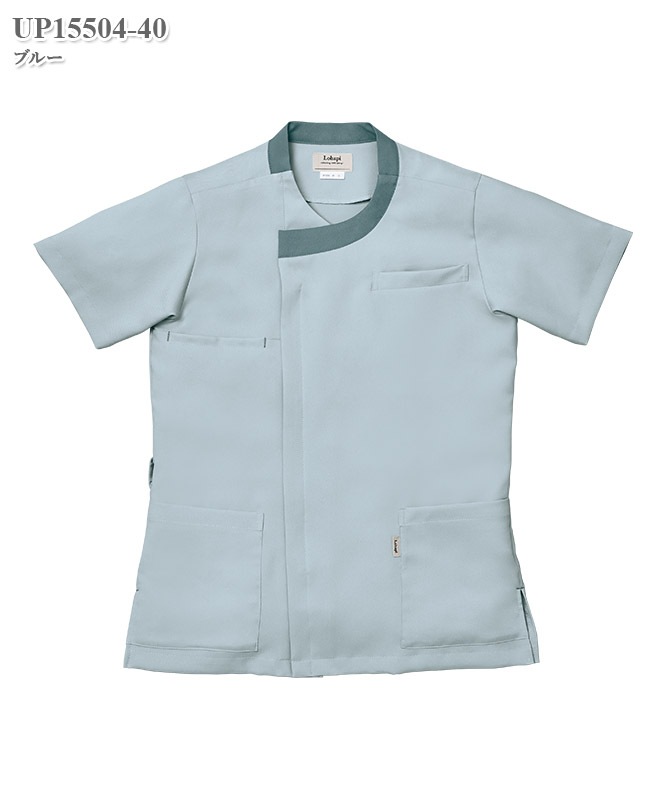 ユニセックススクラブジャケット半袖[明石S.U.C.製品] UP15504｜THS