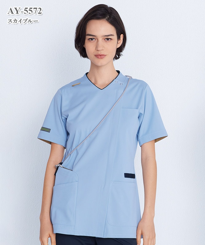 男女兼用スクラブ半袖[ナガイレーベン製品] AY-5572｜THS-白衣通販・販売