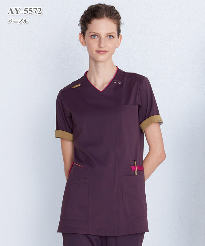 男女兼用スクラブ半袖[ナガイレーベン製品] AY-5572｜THS-白衣通販・販売