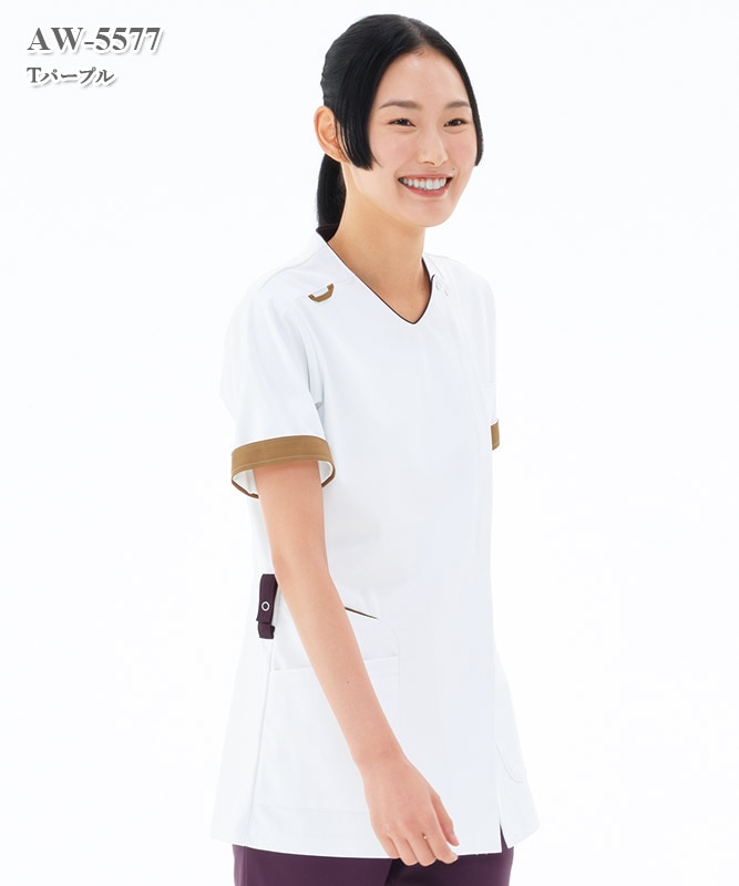 男女兼用スクラブ半袖[ナガイレーベン製品] AW-5577｜THS-白衣通販・販売