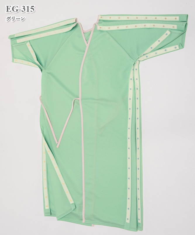 術前術後衣 EG-315(L)グリーン ジュツゼンジュツゴイ(24-4238-02)