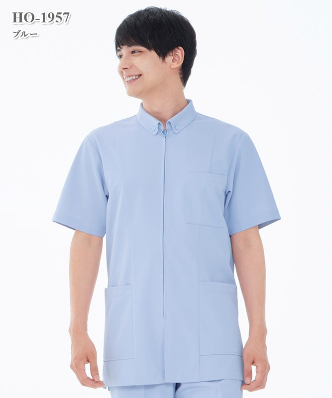 ホスパースタット男子上衣半袖[ナガイレーベン製品] HO-1957｜THS-白衣