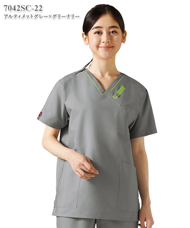 PANTONE男女兼用スクラブ半袖[フォーク製品] 7042SC｜THS-白衣