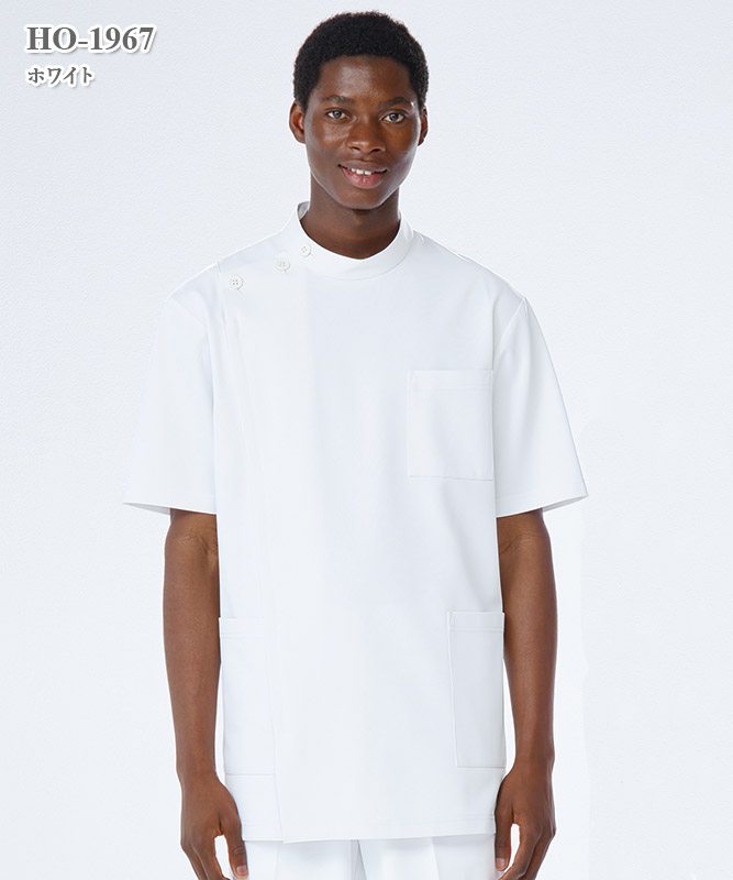 ホスパースタット男子横掛半袖[ナガイレーベン製品] HO-1967｜THS-白衣
