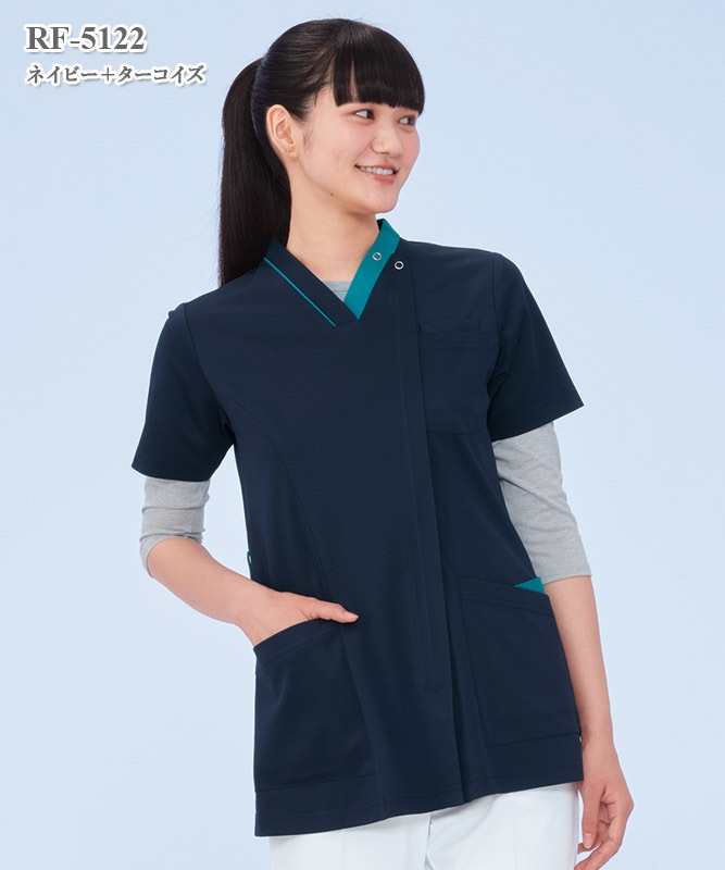 女子スクラブ半袖[ナガイレーベン製品] RF-5122｜THS-白衣通販・販売