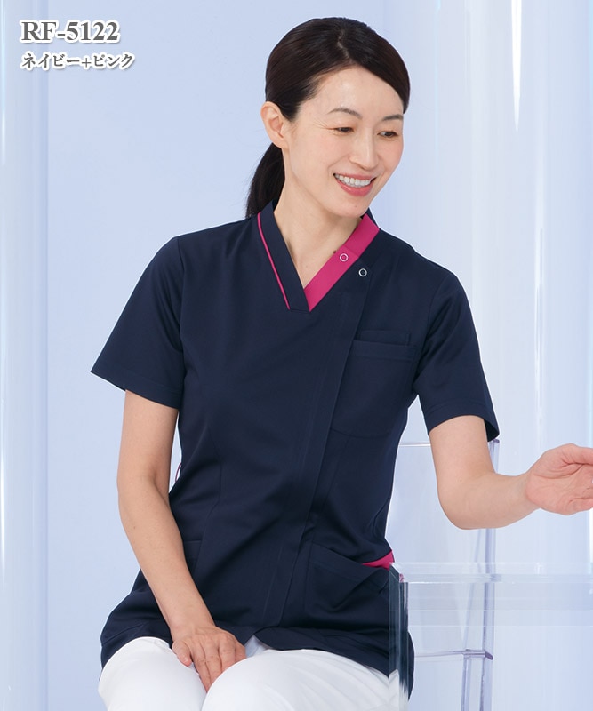 女子スクラブ半袖[ナガイレーベン製品] RF-5122｜THS-白衣通販・販売