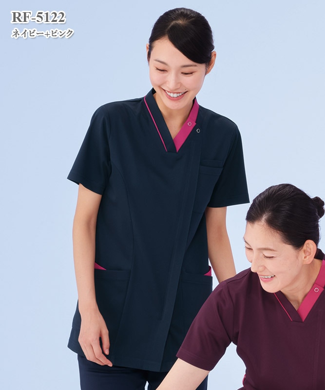 女子スクラブ半袖[ナガイレーベン製品] RF-5122｜THS-白衣通販・販売